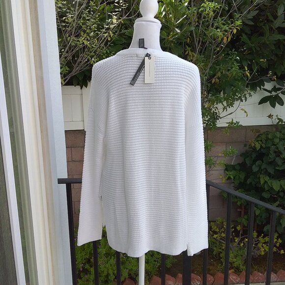Anthropologie Michael Stars Sweater Women's Size Small White Knit NEW - Picture 4 of 5